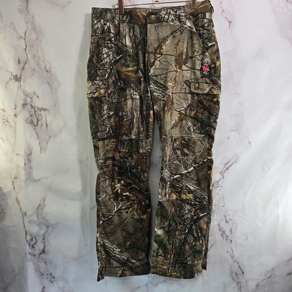 Game Winner Pants Womens XL X 30 Camo Hunting Realtree Woodland Oak Pine Forest